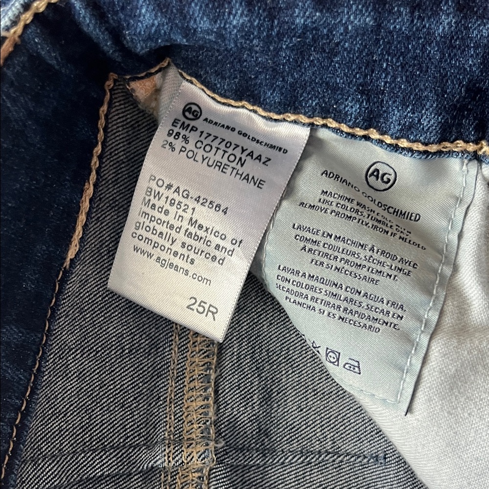 AG Adriano Goldschmied Dark Blue Skinny Jeans - Picture 3 of 7